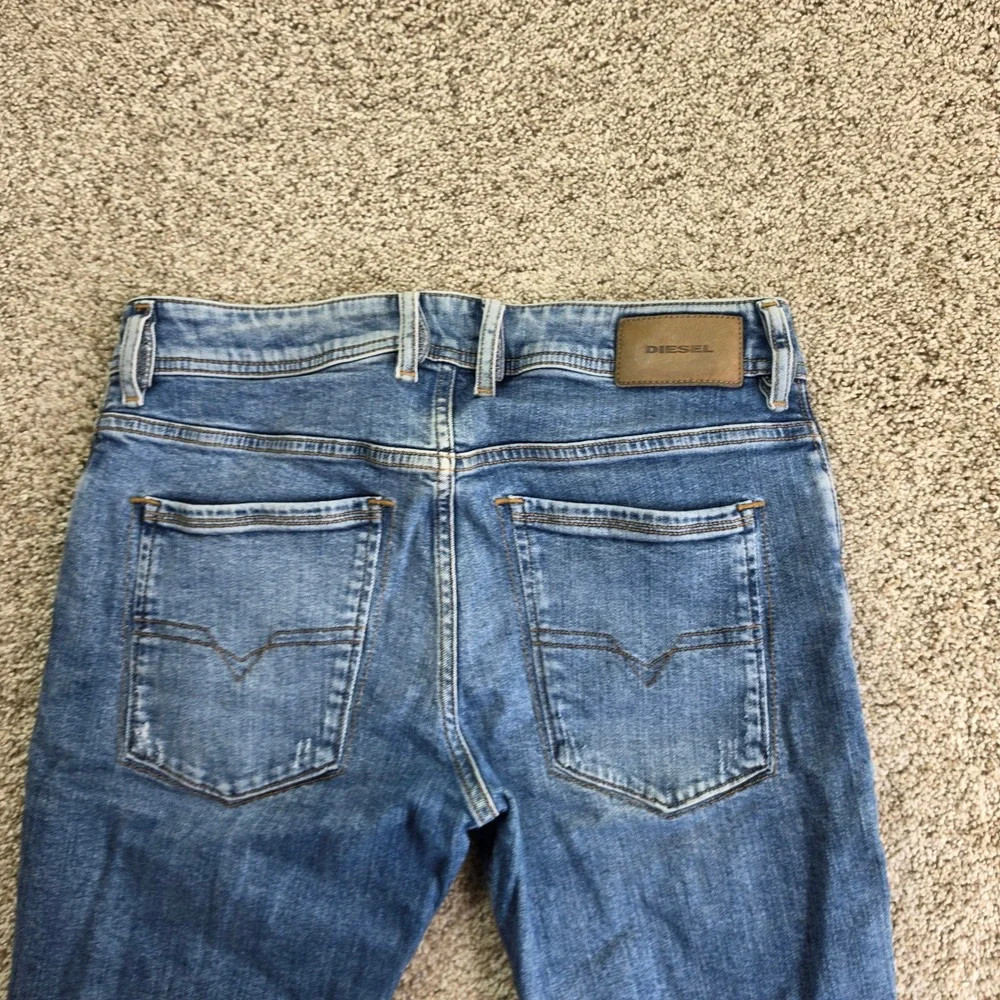 Diesel Sleenker Denim Shorts Mens 29 Blue Slim Skinny Cutoff Casual Adult